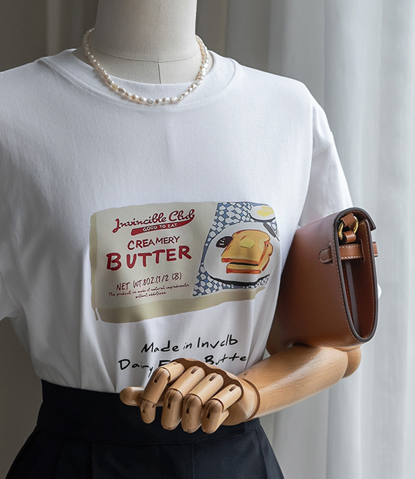 butter 프린팅 티셔츠[티셔츠DG318]안나앤모드