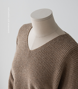 zenut wool cashmere v neck knit[니트BPH38]안나앤모드