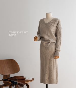 krall twist knit + sk set [니트BPZ12]안나앤모드