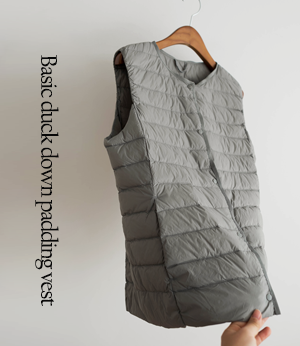 basic duck down padding vest[베스트BBF1]안나앤모드