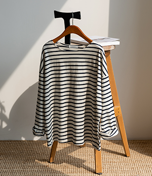daily boxy stripe t[티셔츠BNA55]안나앤모드