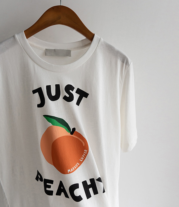 peach 프린팅 티셔츠[티셔츠BXC39]안나앤모드