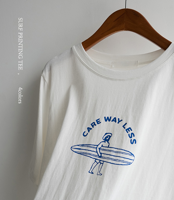 surf 프린팅 티셔츠[티셔츠BYK10]안나앤모드