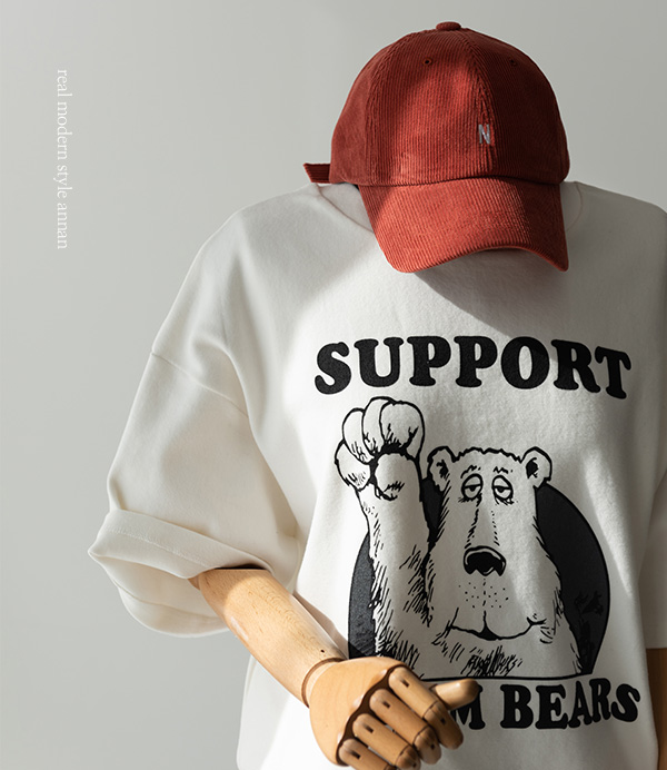 bear 피치 티셔츠[티셔츠CER24]안나앤모드