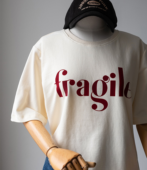 fragile 후로킹 맨투맨[티셔츠CMB57] 4color_free size안나앤모드