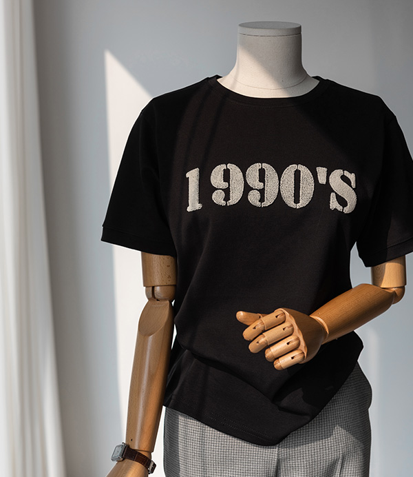 1990&#039;s 자수 티셔츠[티셔츠CFW87]안나앤모드