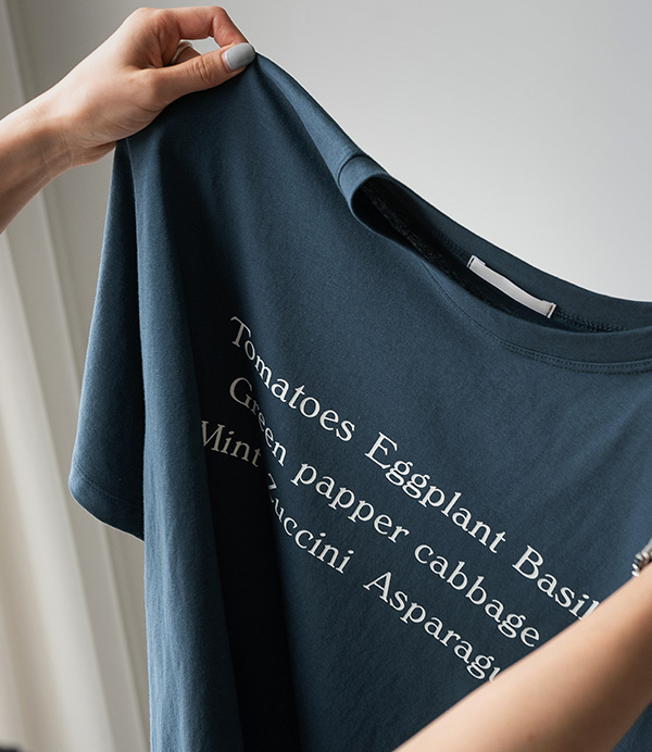 paper 레터링 티셔츠[티셔츠CLM24]안나앤모드