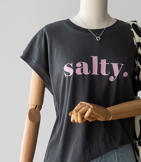 salty 캡소매 실켓 티셔츠[티셔츠CXE55]안나앤모드